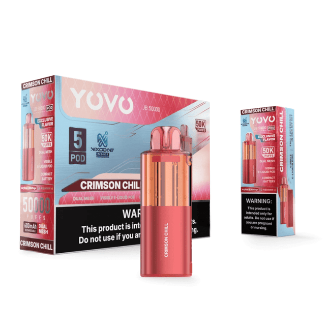 YOVO JB50k Nixodine POD ONLY Crimson Chill - Virginia Vapes & Tobacco