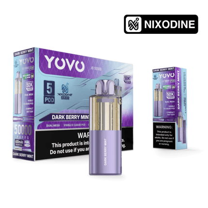 YOVO JB50k Nixodine POD ONLY Dark Berry Mint - Virginia Vapes & Tobacco