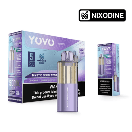 YOVO JB50k Nixodine POD ONLY Mystic Berry Storm - Virginia Vapes & Tobacco