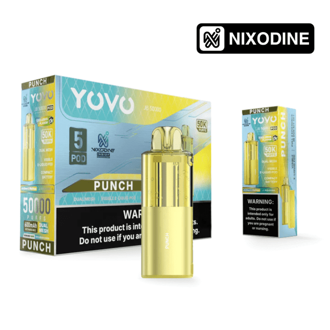 YOVO JB50k Nixodine POD ONLY Punch - Virginia Vapes & Tobacco