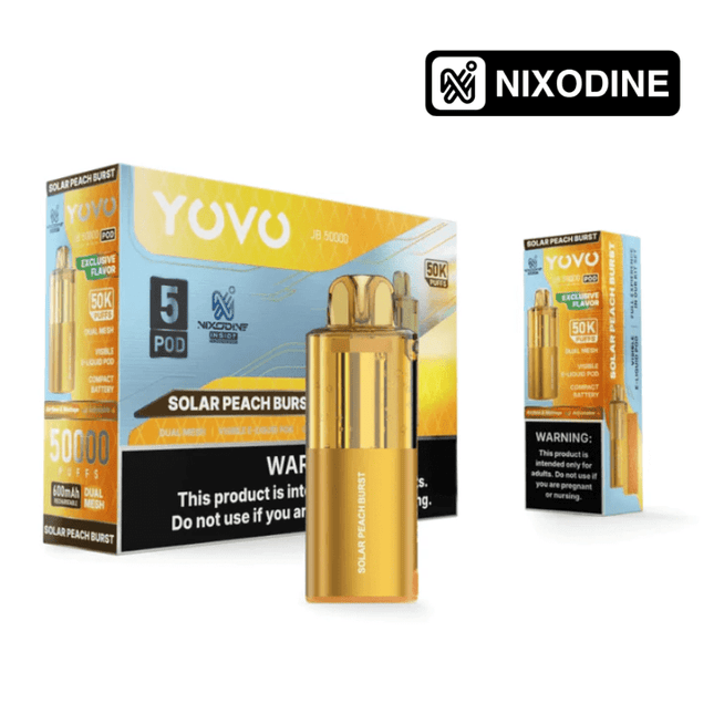 YOVO JB50k Nixodine POD ONLY Solar Peach Burst - Virginia Vapes & Tobacco