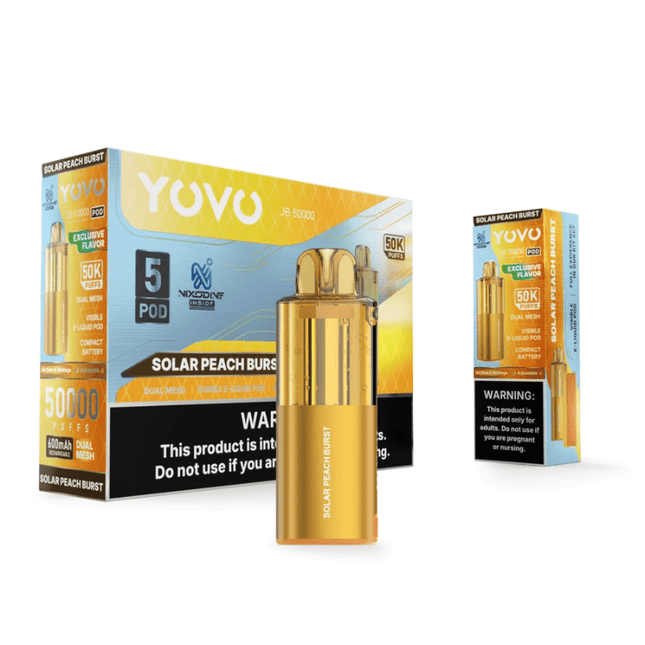 YOVO JB50k Nixodine POD ONLY Solar Peach Burst - Virginia Vapes & Tobacco