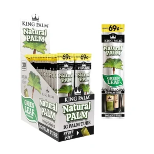 King Palm Single Flavored Palm Leaf Cones - Natural Palm