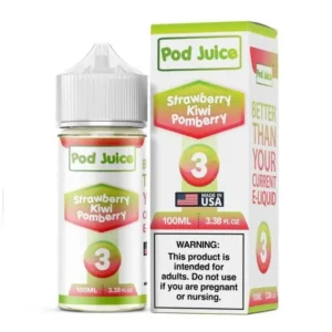 Pod Juice Nixodine 100ml Strawberry Kiwi Pomberry