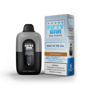 Fifty Bar Nixodine Disposable Gold Tobacco