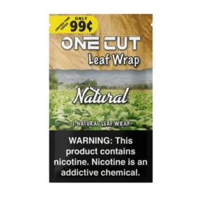 One Cut Single Leaf Flat Wraps Natural