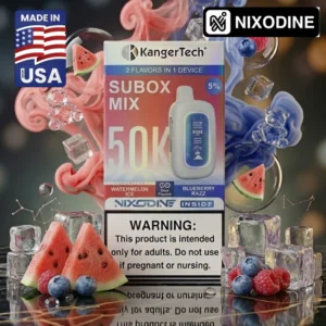 Kanger Subox MIX 50k Nixodine Disposable Blueberry Razz / Watermelon Ice