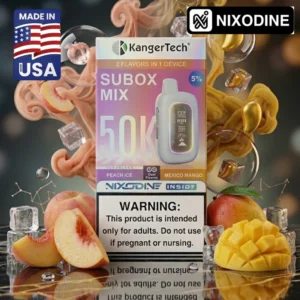 Kanger Subox MIX 50k Nixodine Disposable Mexico Mango / Peach Ice
