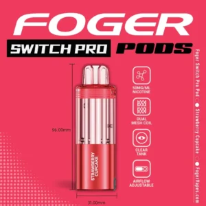Foger Switch Pro Disposable POD ONLY Strawberry Cupcake