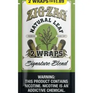 Zig-Zag Natural Leaf Flat Wraps 2pk Signature Blend