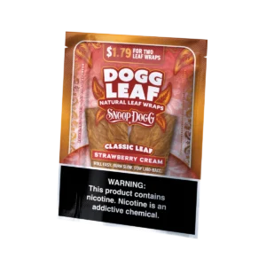Dogg Leaf Flat Wraps Strawberry Cream