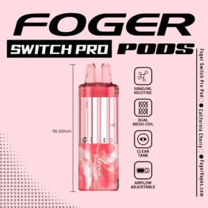 Foger Switch Pro Disposable POD ONLY California Cherry