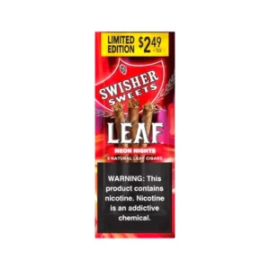 Swisher Sweets Leaf Neon Nights limited edition 3 pack natural leaf cigars