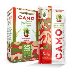 Camo X Pod Juice Narural Wraps Cherry Yuzu Matcha