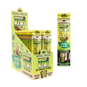 King Palm Single Flavored Palm Leaf Cones Wild Kiwi