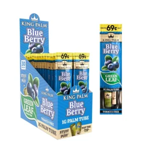 King Palm Single Flavored Palm Leaf Cones Blueberry