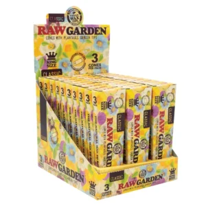 Raw Garden Tipped Pre Rolled Cones King Size 3pk