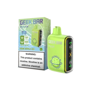 Geek Bar Pulse 15K Sour Apple Ice disposable vape