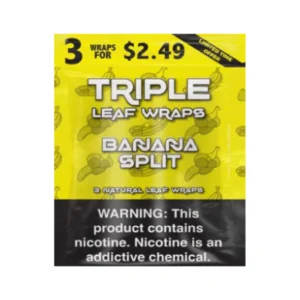 Triple Leaf Tobacco Wraps Banana Split