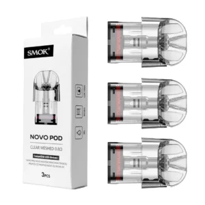 Smok NOVO Pods 3pk Clear Meshed 0.8