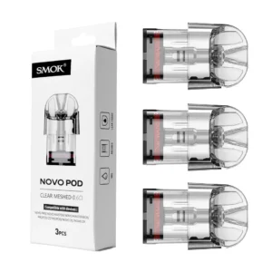 Smok Novo 0.6 ohm mesh pods 3-pack, clear design