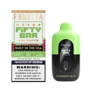 Fifty Bar X Frutia Nixodine Disposable Strawberry Beltz