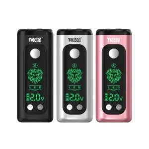 Yocan Kodo Plus 510 battery in black, silver, and pink