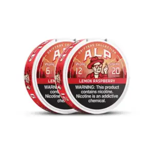 Alp Drifters Lemon Raspberry nicotine pouches, 6mg/12mg