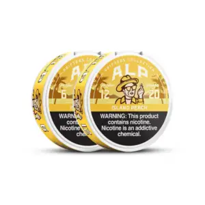 Alp Drifters Island Peach nicotine pouches, 6mg/12mg