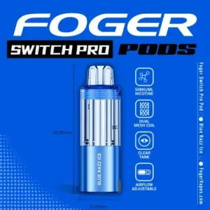 Foger Switch Pro Blue Razz Ice replacement pod