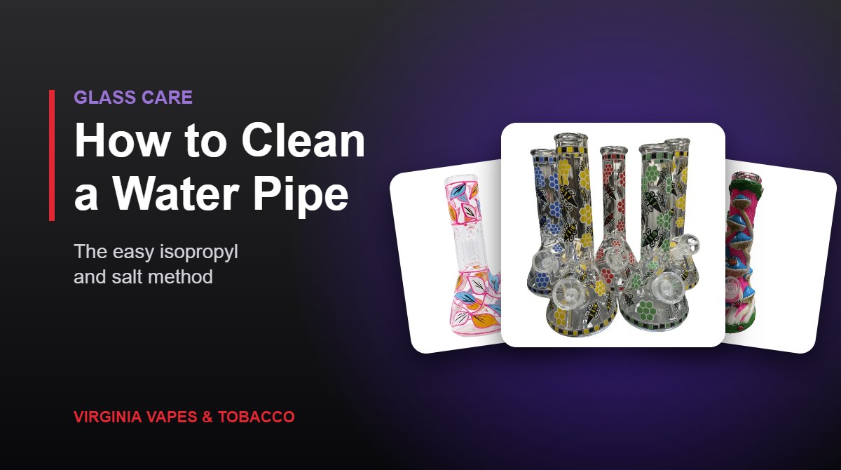 Glass beaker water pipes from Virginia Vapes & Tobacco
