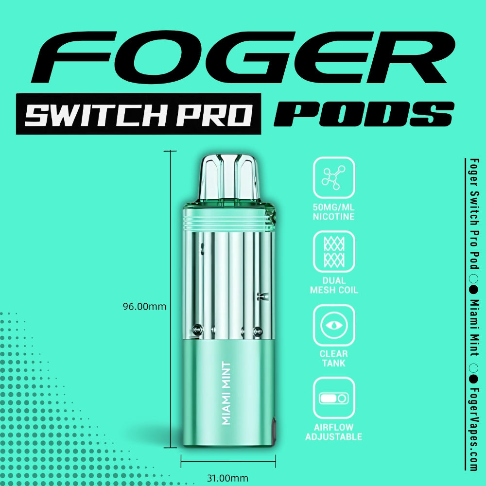 Foger Switch Pro Disposable POD ONLY Miami Mint