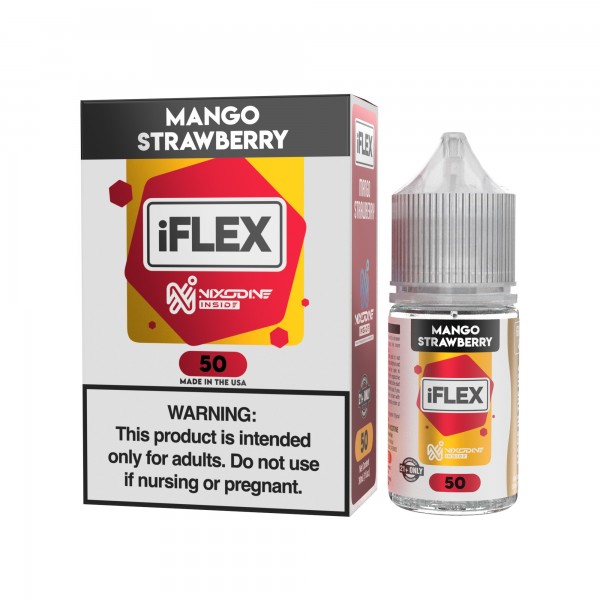 Juice Head iFLEX Mango Strawberry Nixodine salt e-liquid 30ml bottle