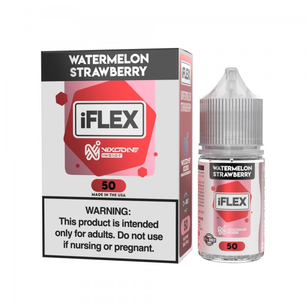 Juice Head iFLEX Strawberry Watermelon Nixodine salt e-liquid 30ml bottle