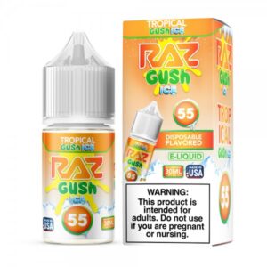 RAZ Tropical Gush Ice Nixodine salt e-liquid 30ml bottle