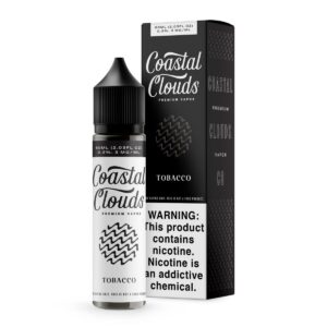 Coastal Clouds Tobacco 60ml e-liquid bottle and box