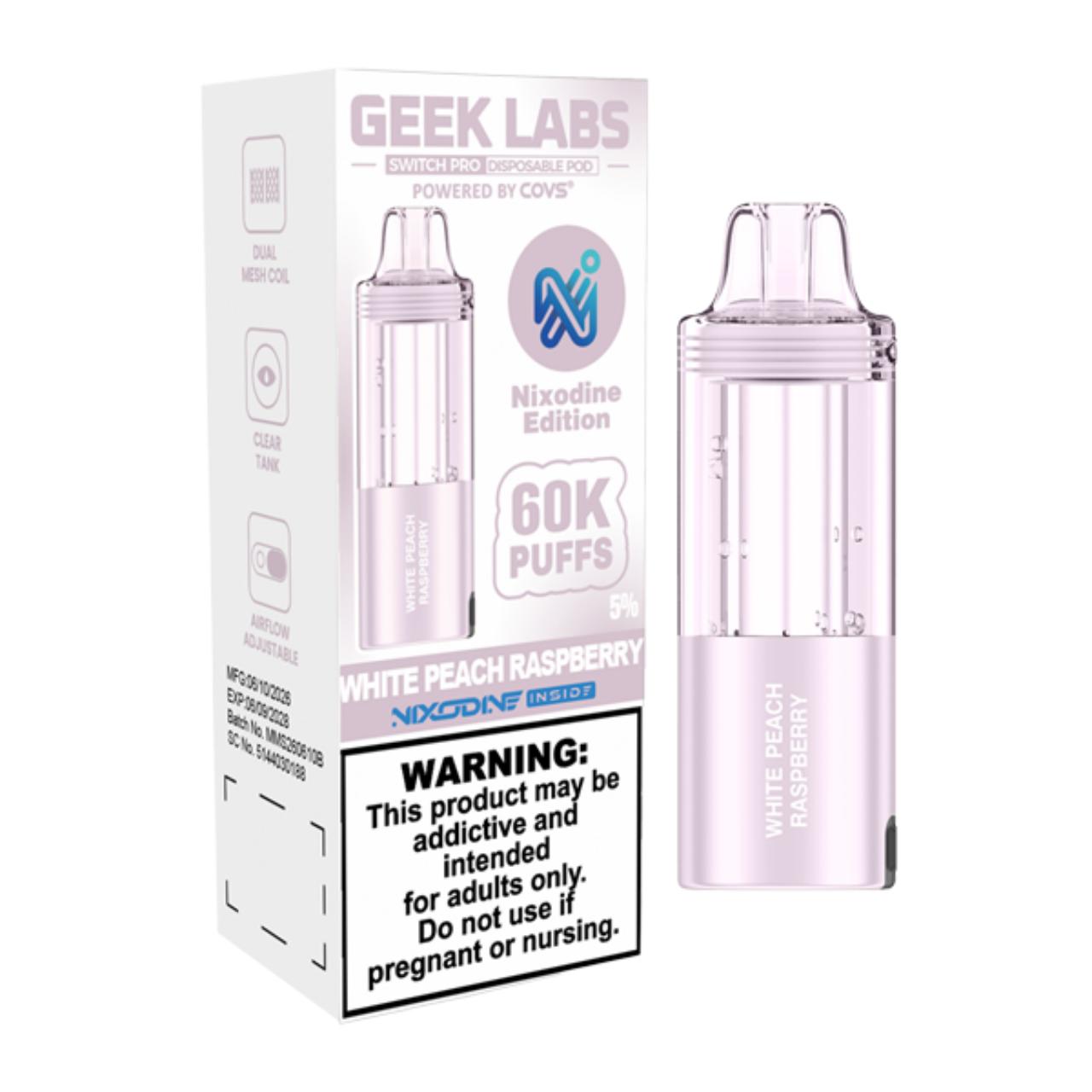 Geek Labs Switch Pro Nixodine Pod White Peach Raspberry