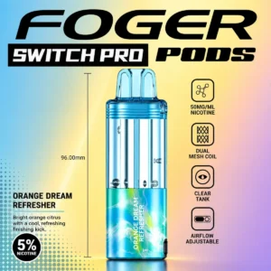 Foger Switch Pro Disposable POD ONLY Orange Dream Refresher