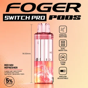 Foger Switch Pro Disposable POD ONLY Red Mix Refresher