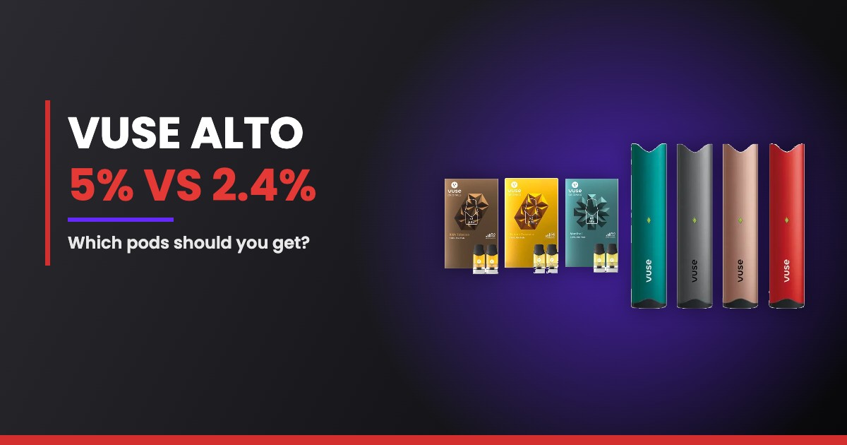 vuse alto 5% vs 2.4%